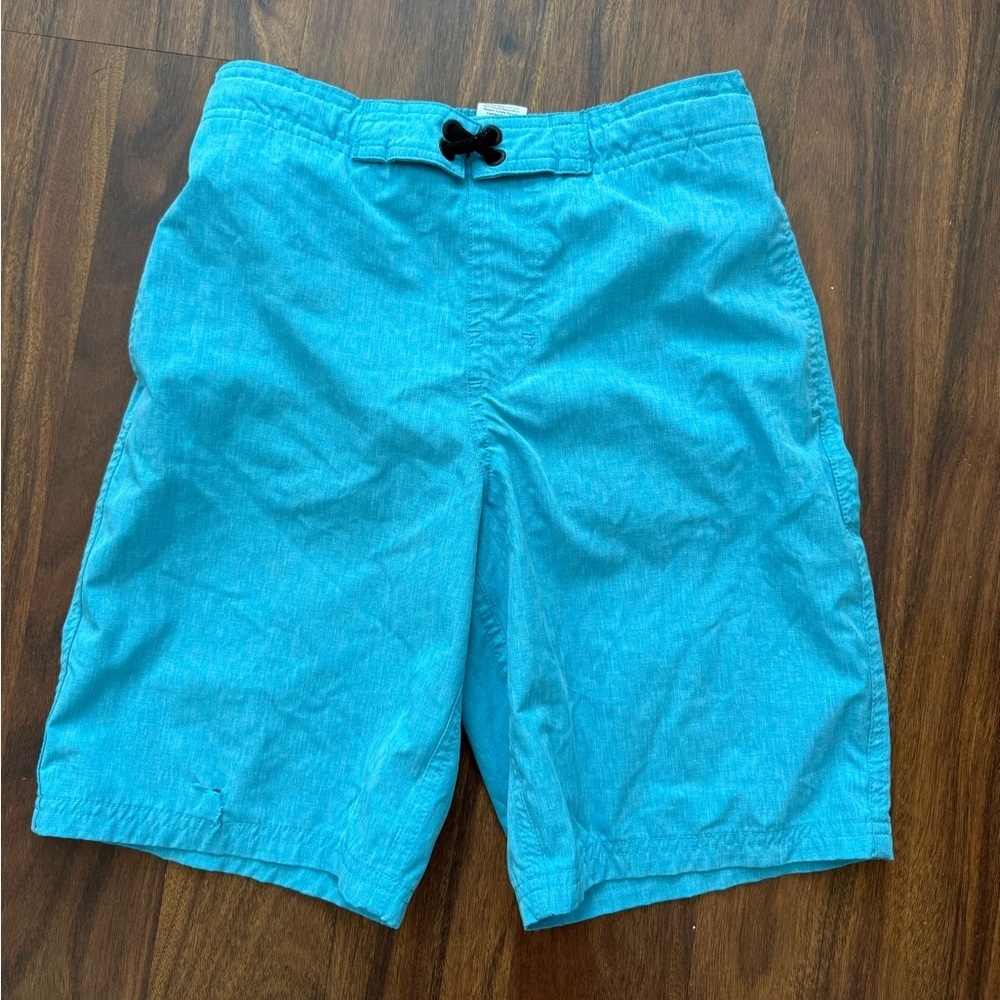 Wonder Nation Swimsuit Boys Size L 10/12 Blue Summer Vacation Tropical Cruise